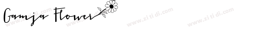 Gamja Flower字体转换